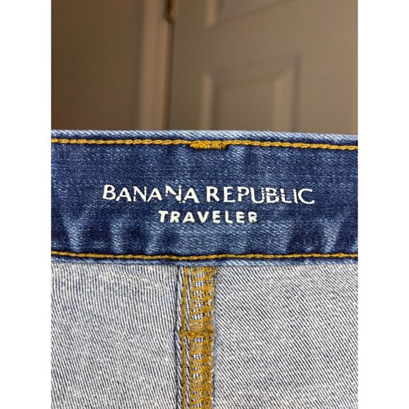 BANANA REPUBLIC Travelers Slim Fit Jeans Mens 36x30 Denim Stretch Stretch - Picture 6 of 6